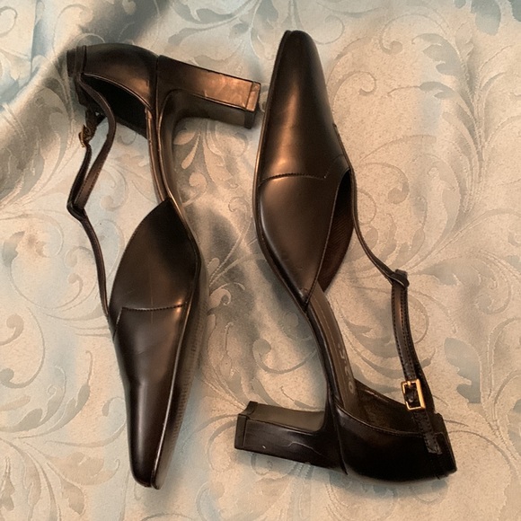 925 Lycra Black Dress Heels - Picture 4 of 7